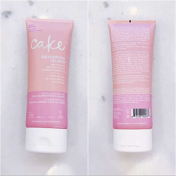 CAKE BEAUTY CAKE DESSERTED ISLAND SUPREME BODY MOUSSE 200ML (NEW) - Picture 2 of 2